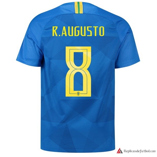 Camiseta Seleccion Brasil Segunda equipación R.Augusto 2018 Azul